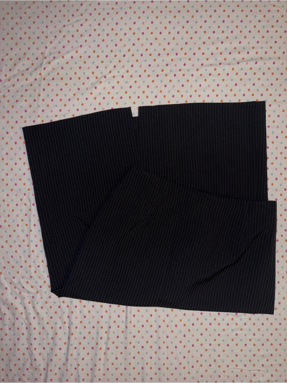 Russell Kemp New York Women’s 18W Black Pinstripe Midi Skirt Plus Size